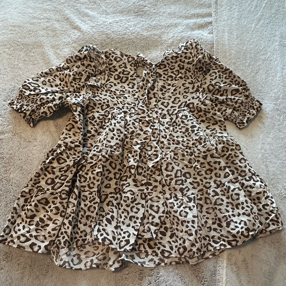 NWT Free the Roses Leopard Print Blouse - Picture 2 of 2